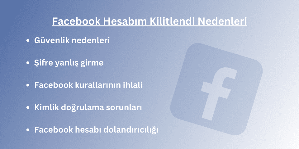 Facebook Hesabım Kilitlendi Nedenleri