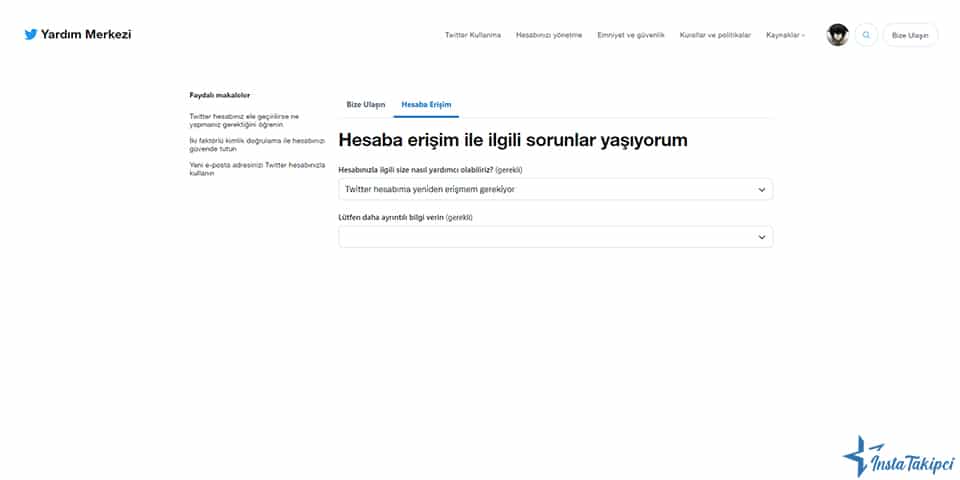 askıdaki twitter hesabi için form gönderin