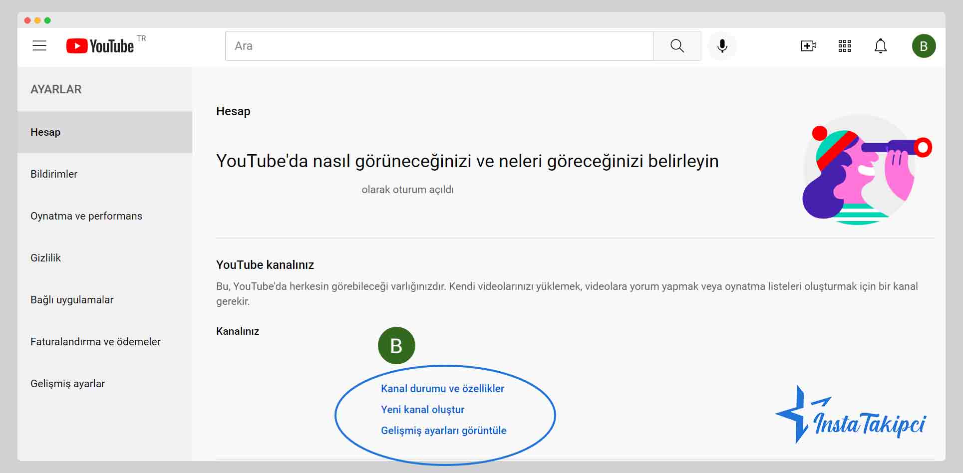 youtube kanal ekleme