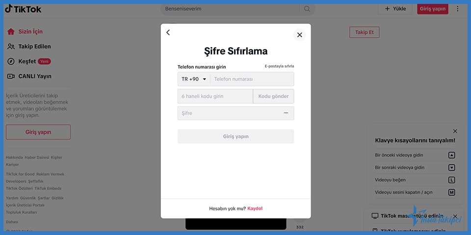 E-Posta Olmadan TikTok Şifre Sıfırlama