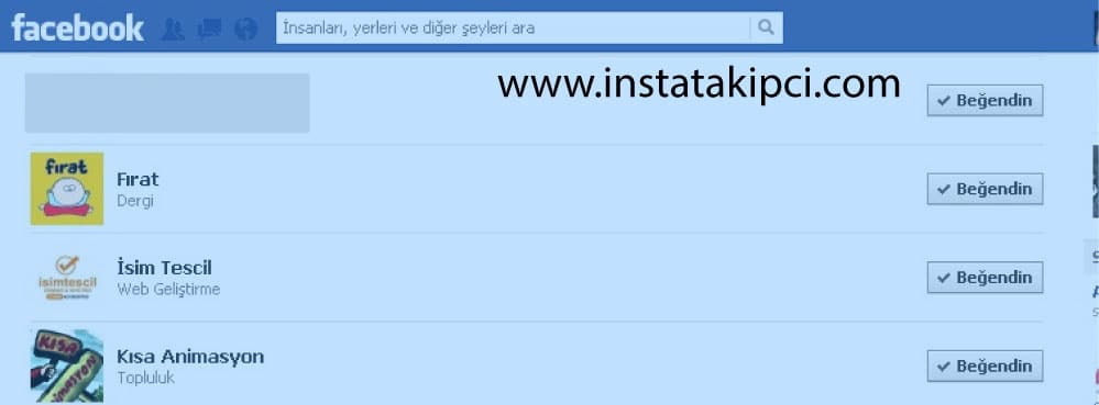 facebookta beğendiğim sayfalar