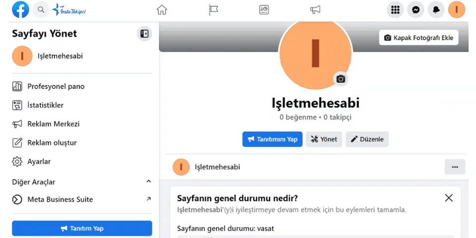 facebook işletme sayfası