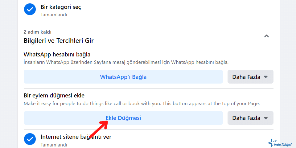 facebook ekle düğmesi