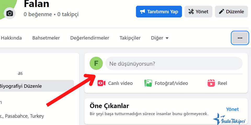 facebook işletme sayfası gönderi