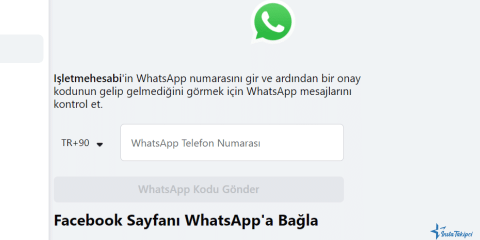 facebook işletme sayfası whatsapp no ekleme