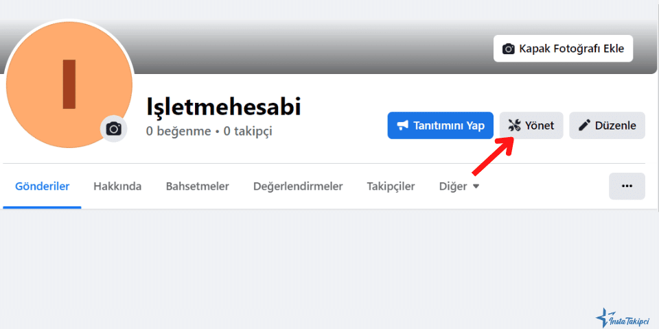 facebook sayfa yönet