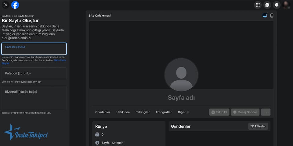 Facebook Sayfası Nasıl Oluşturulur ? (Masaüstü / PC )