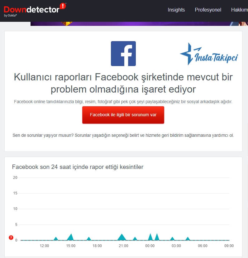 facebook sunucu hatası