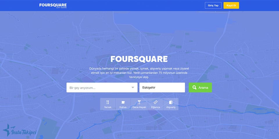 Foursquare Ana Sayfa