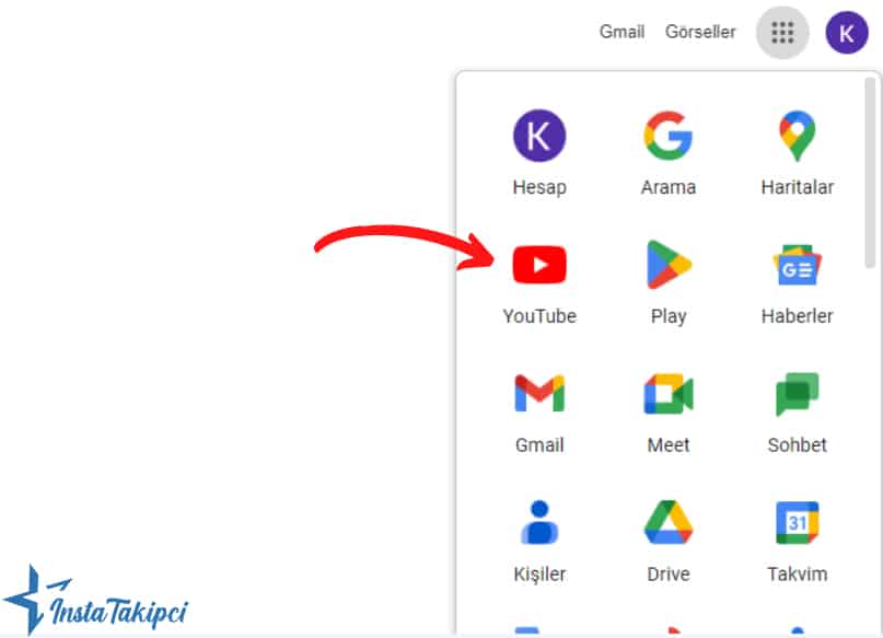 google hesabı ile youtube açma