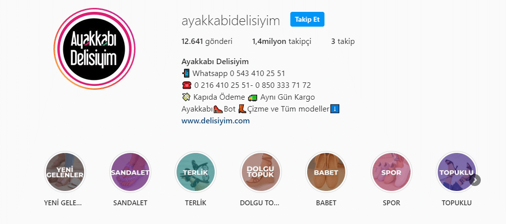 instagram butik ayakkabı delisiyim