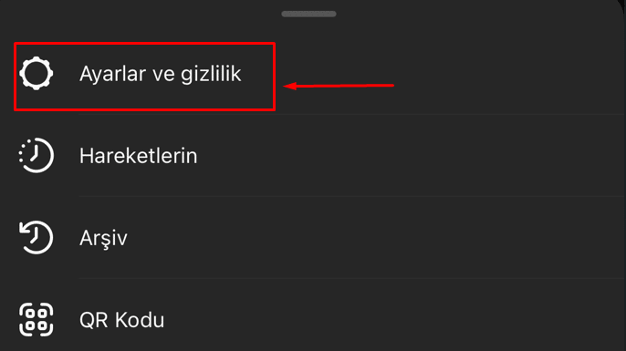 instagram ayarlar ve gizlilik