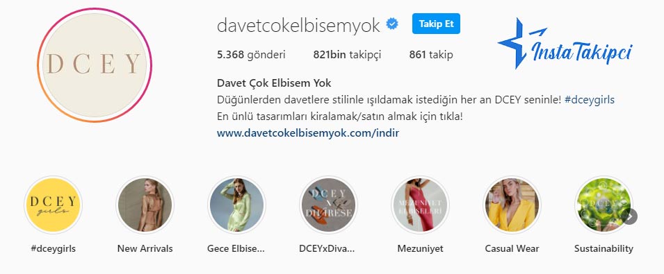 instagram butik davet çok elbisem yok