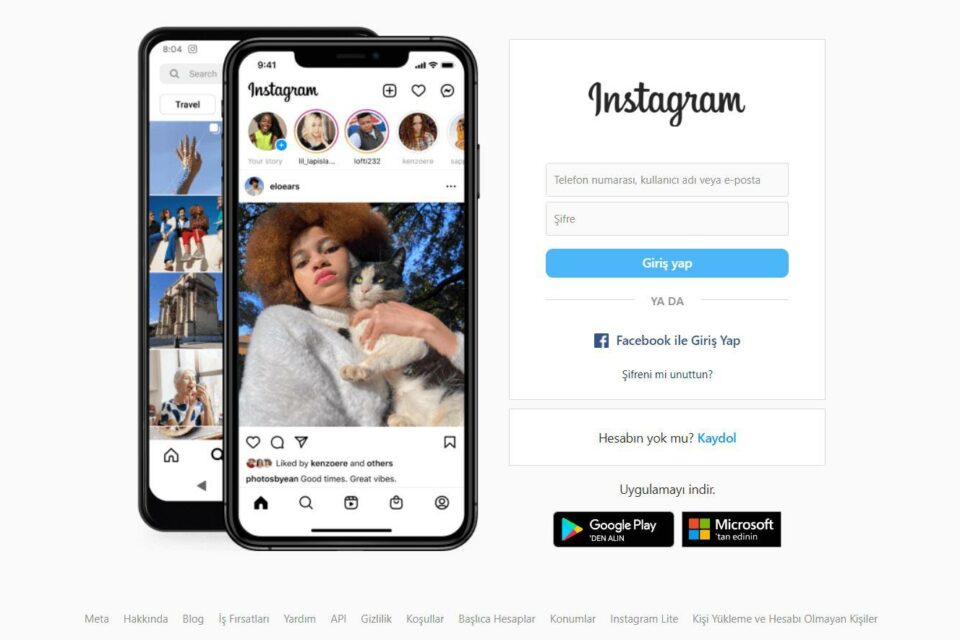 Instagram giriş tarayıcı