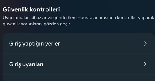 instagram güvenlik kontrolleri