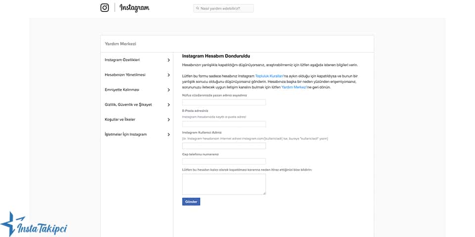 Instagram Hesabını Geri Almak İçin Adımlar