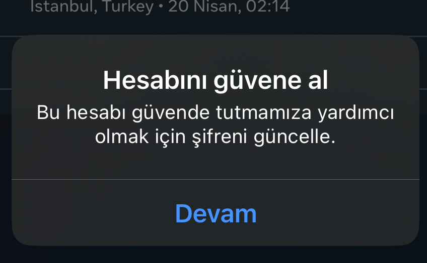 instagram hesabını güvene alma