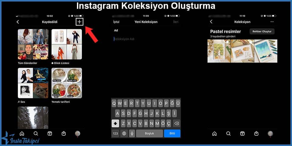 ınstagram koleksiyon oluşturma