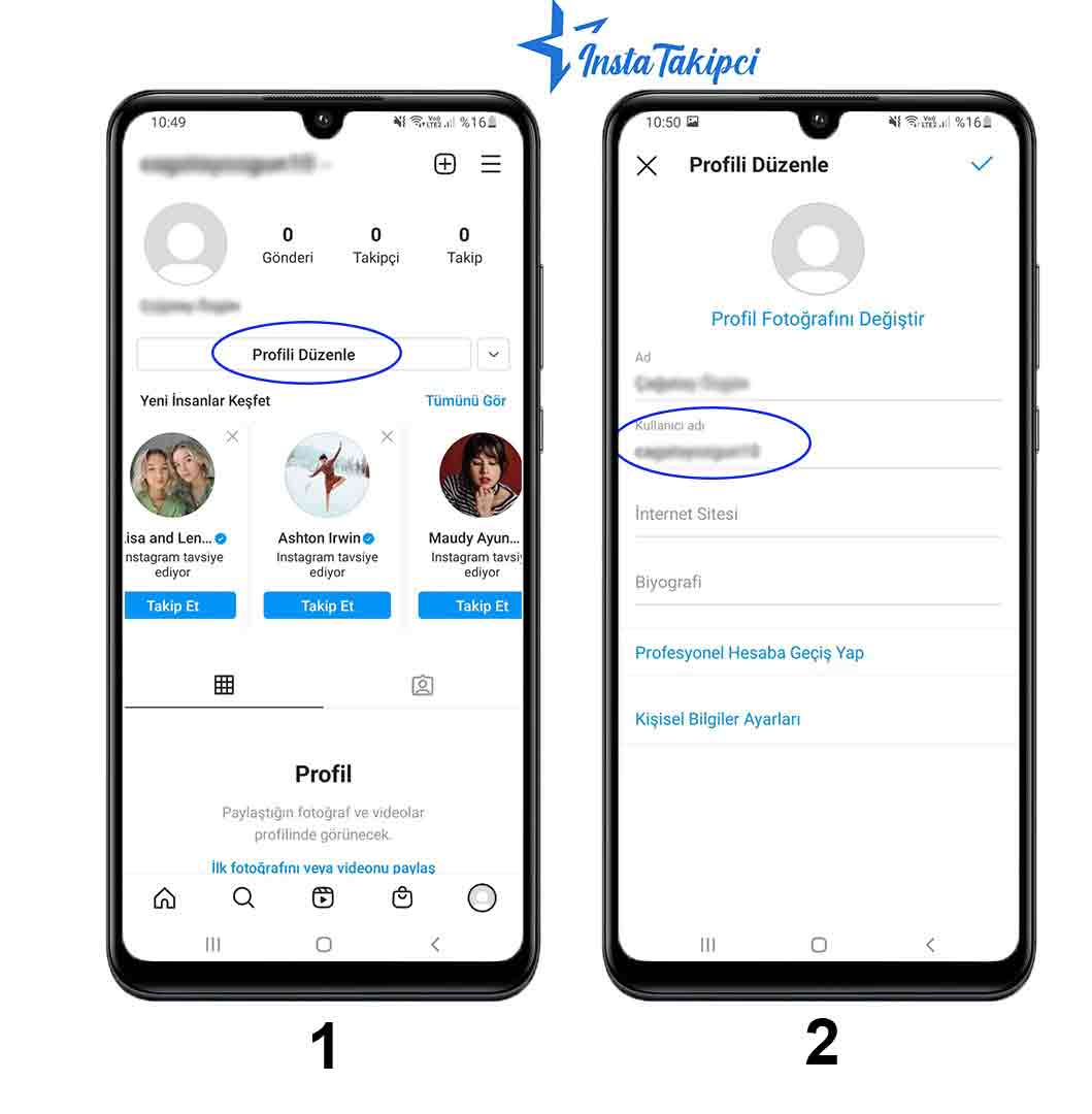 instagram kullanıcı adı değiştirmek