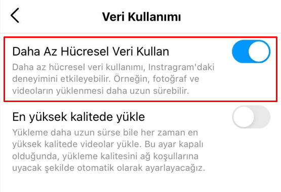 instagram otomatik video oynatma kapatma dördüncü adım