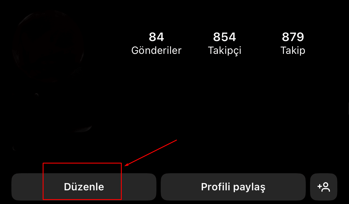 instagram profil düzenle