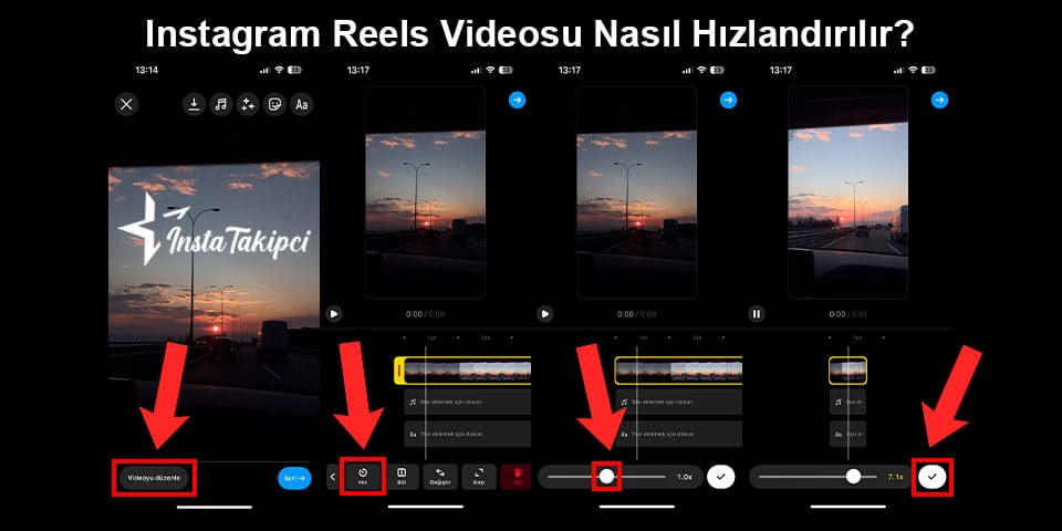 instagram reels videosu nasıl hızlandırılır