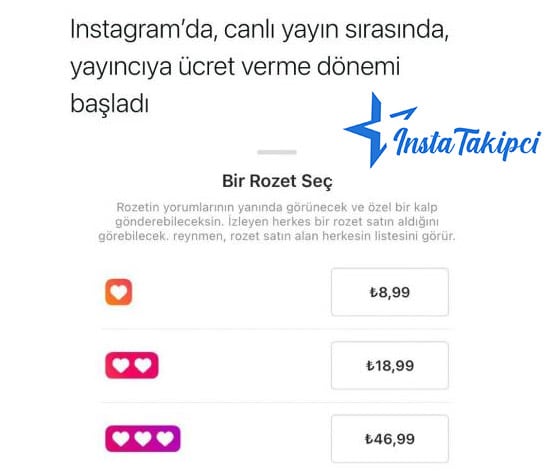 instagram rozet fiyatları