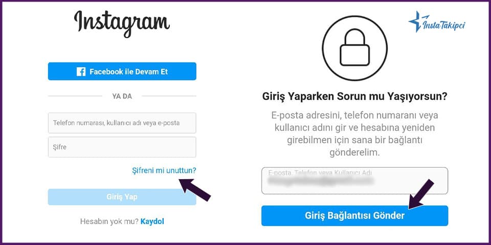 instagram şifremi unuttum