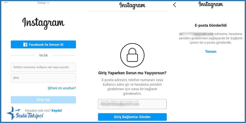 instagram şifremi unuttum