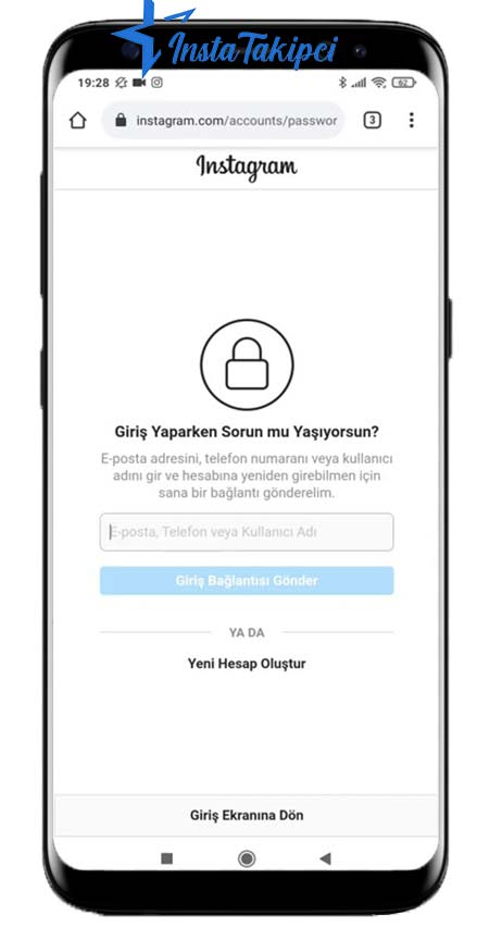 instagram şifremi unuttum