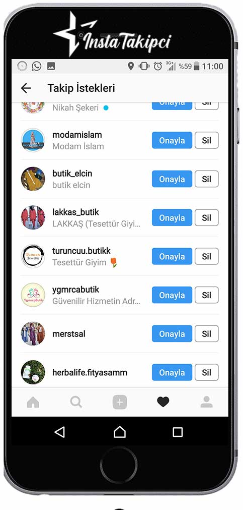 instagram takip istekleri