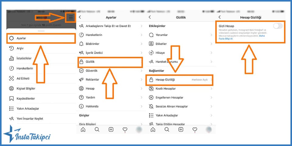 Instagram Takipçi Gizleme