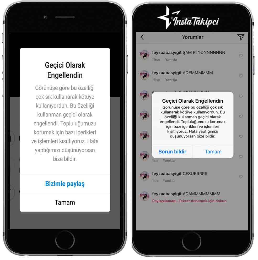 instagram yorum yapamama sorunu
