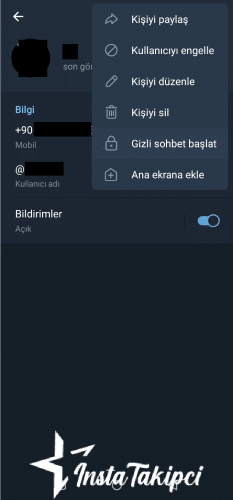 telegram gizli sohbet başlatma