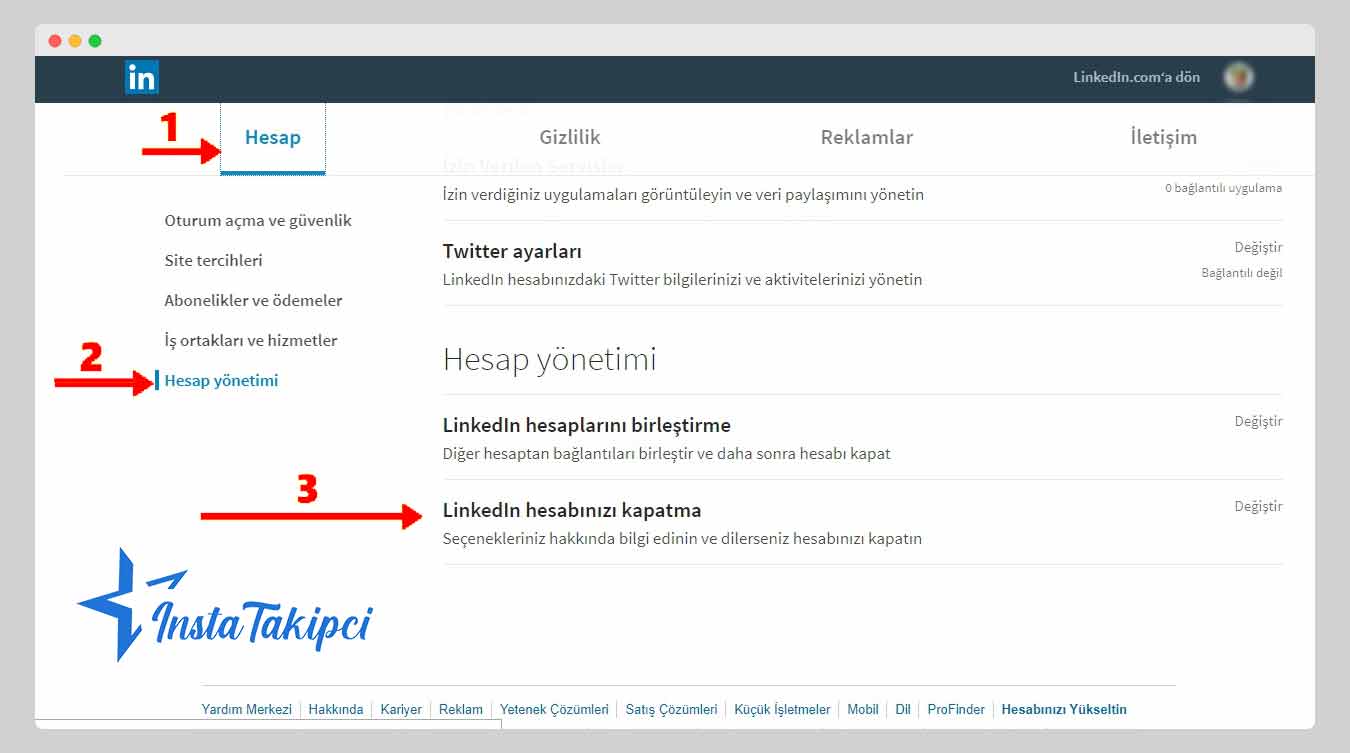 Linkedin hesap dondurma nasıl gerçekleştirilir