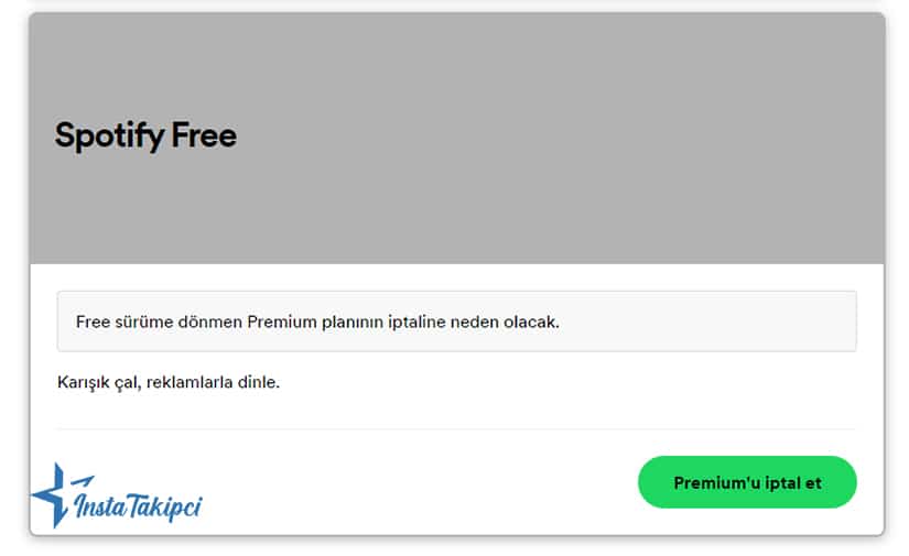 spotify premium iptal etme