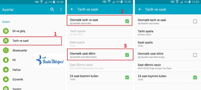 tarih ve saat nasıl otomatik ayarlanır