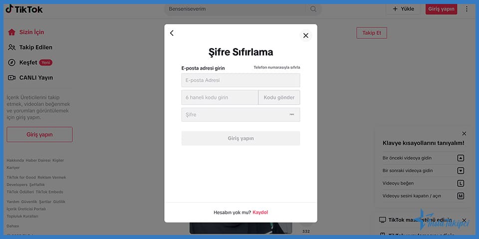 Telefon Numarası Olmadan TikTok Şifre Sıfırlama