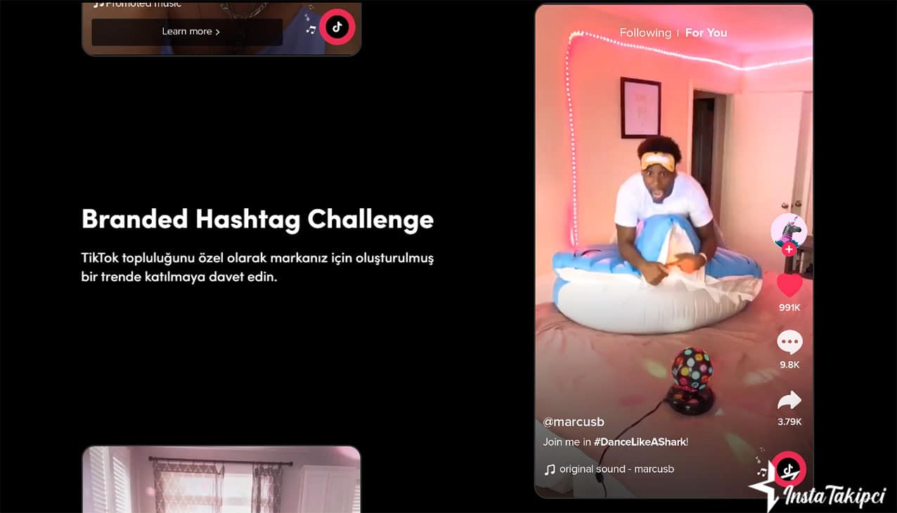 tiktok hashtag challenge reklamları