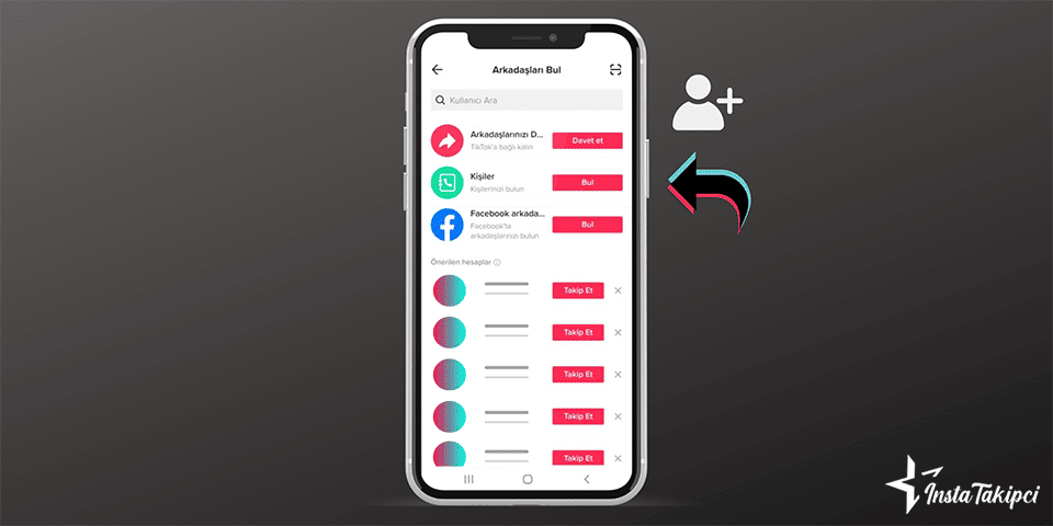 tiktok rehberden arkadaş bulma