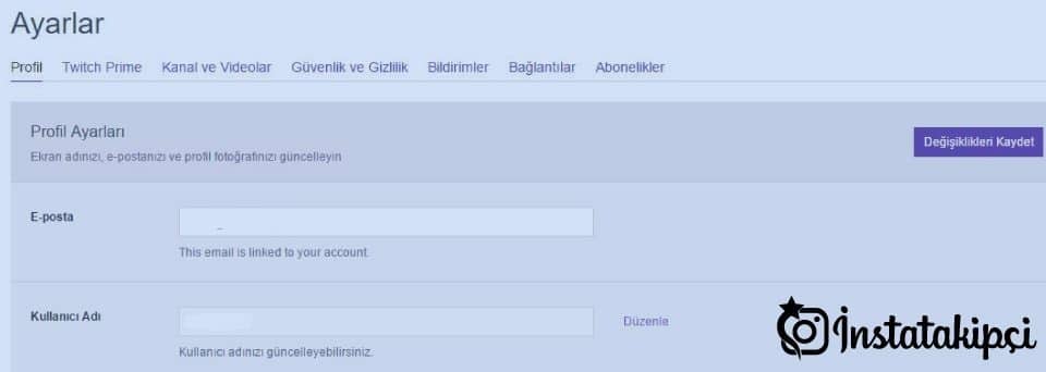 twitch kullanıcı adı değiştirme