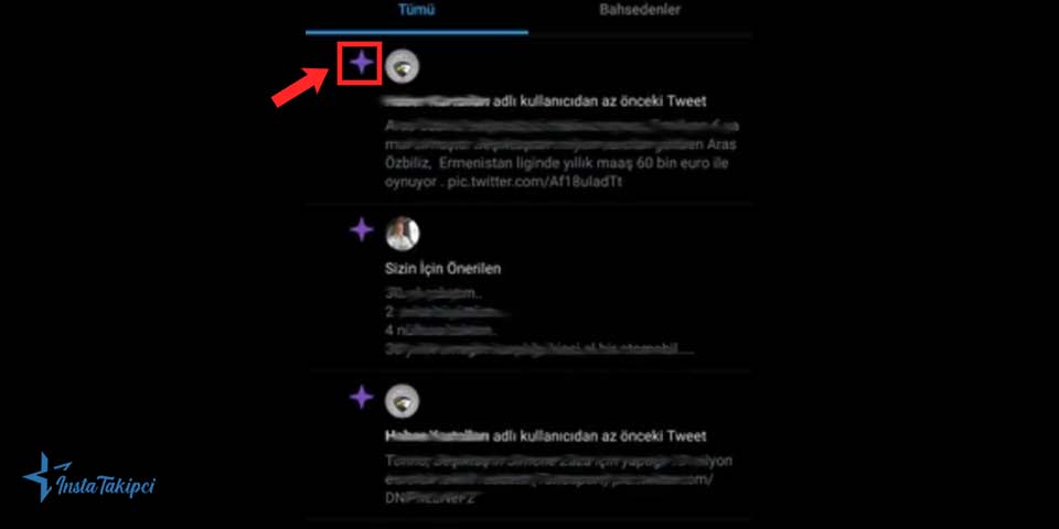 Twitter mor yıldız bildirimleri