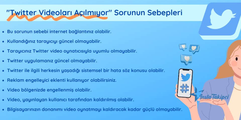 twitter videoları açılmıyor sorunun sebepleri