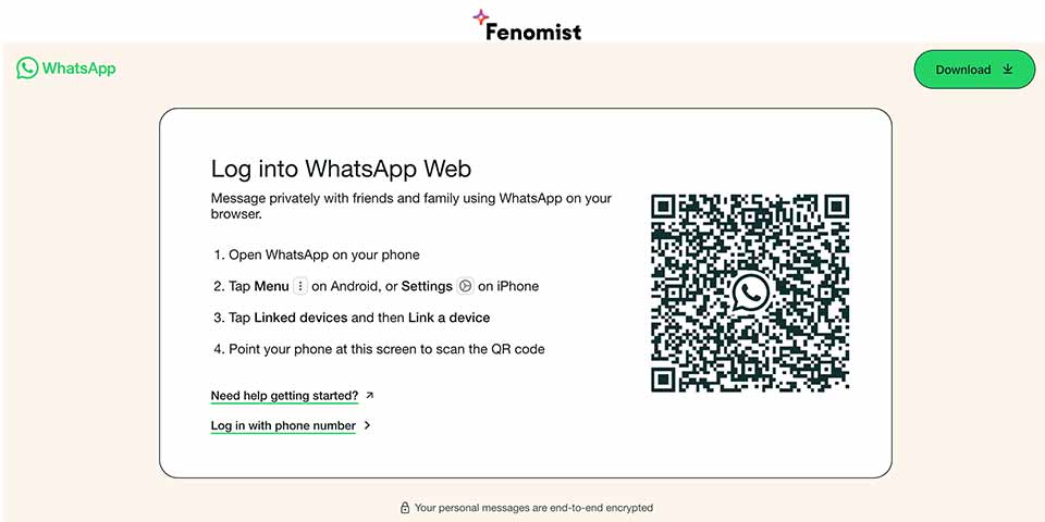 whatsapp web indirmek