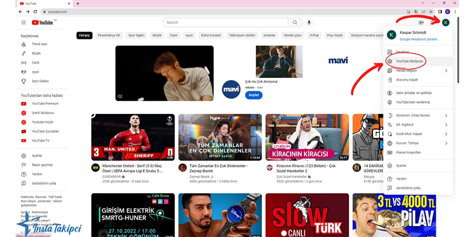 youtube studio kanal gizleme