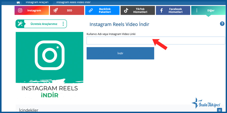 instagram reels indir aracı