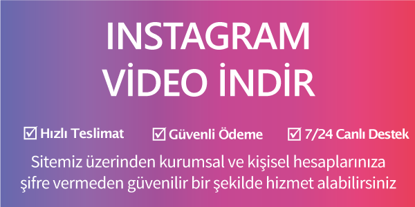 instagram video indir