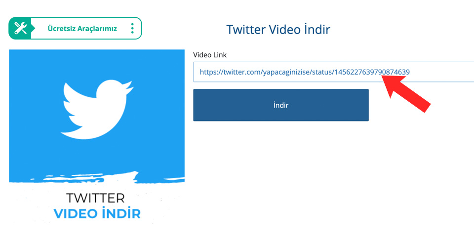 twitter video indirmek